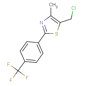CAS No:317318-97-1 5-(chloromethyl)-4-methyl-2-[4-(trifluoromethyl)phenyl]-1,3-thiazole