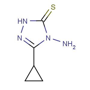 CAS No:31821-73-5 3H-1,2,4-Triazole-3-thione,4-amino-5-cyclopropyl-2,4-dihydro-