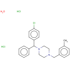 CAS No:31884-77-2 Piperazine,1-[(4-chlorophenyl)phenylmethyl]-4-[(3-methylphenyl)methyl]-, hydrochloride,hydrate (1:2:1)