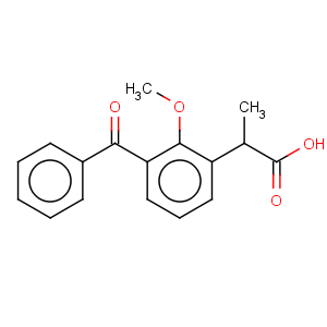 CAS No:31980-90-2 Benzeneacetic acid,3-benzoyl-2-methoxy-a-methyl-