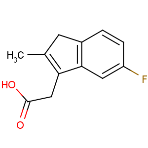 CAS No:32004-66-3 2-(6-fluoro-2-methyl-3H-inden-1-yl)acetic acid