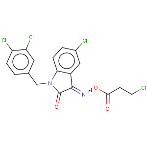 CAS No:320420-75-5 5-chloro-1-(3,4-dichlorobenzyl)-1H-indole-2,3-dione 3-[O-(3-chloropropanoyl)oxime]