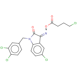 CAS No:320420-78-8 5-chloro-1-(3,4-dichlorobenzyl)-1H-indole-2,3-dione 3-[O-(4-chlorobutanoyl)oxime]