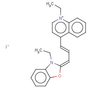 CAS No:32151-96-5 Quinolinium,1-ethyl-4-[3-(3-ethyl-2(3H)-benzoxazolylidene)-1-propen-1-yl]-, iodide (1:1)