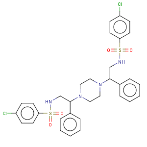 CAS No:321944-92-7 2-{4-[1-(4-Chlorophenylsulfonamidomethyl)propyl]piperazin-1-yl}butan-1-(4-chlorophenylsulfonamide