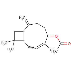 CAS No:32214-91-8 [(3Z)-4,11,11-trimethyl-8-methylidene-5-bicyclo[7.2.0]undec-3-enyl]<br />acetate
