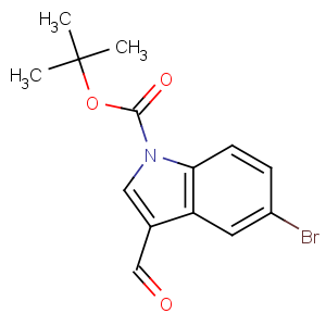 CAS No:325800-39-3 tert-butyl 5-bromo-3-formylindole-1-carboxylate