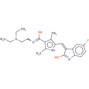 CAS No:326914-13-0 (Z)-N-[2-(Diethylamino)ethyl]-5-(5-fluoro-2-oxo-2,3-dihydro-1H-indol-3-ylidenemethyl)-2,4-dimethyl-1H-pyrrole-3-carboxamide