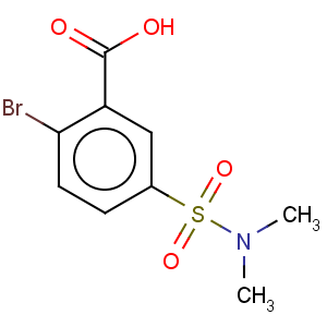 CAS No:3285-51-6 Benzoic acid,2-bromo-5-[(dimethylamino)sulfonyl]-