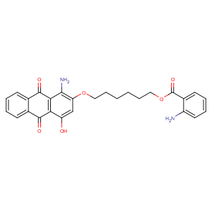 CAS No:32873-14-6 9,10-Anthracenedione,1-amino-2-[[6-[(2-aminobenzoyl)oxy]hexyl]oxy]-4-hydroxy-