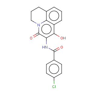 CAS No:329761-99-1 4-Chloro-N-(1-hydroxy-3-oxo-6,7-dihydro-3H,5H-pyrido[3,2,1-ij]quinolin-2-yl)-benzamide