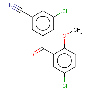 CAS No:329944-63-0 3-chloro-5-(5-chloro-2-methoxybenzoyl)benzonitrile