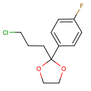 CAS No:3308-94-9 2-(3-chloropropyl)-2-(4-fluorophenyl)-1,3-dioxolane