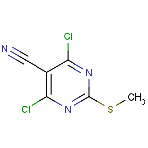 CAS No:33097-13-1 4,6-dichloro-2-methylsulfanylpyrimidine-5-carbonitrile