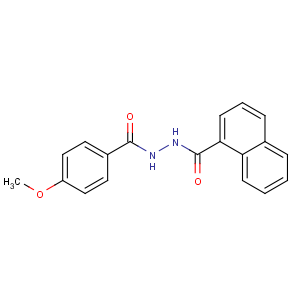 CAS No:331636-68-1 N'-(4-methoxybenzoyl)naphthalene-1-carbohydrazide