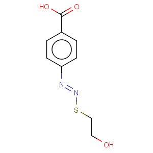 CAS No:331837-01-5 4-((e)-2-[(2-hydroxyethyl)sulfanyl]diazenyl)benzenecarboxylic acid