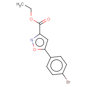 CAS No:33277-15-5 3-Isoxazolecarboxylicacid, 5-(4-bromophenyl)-, ethyl ester