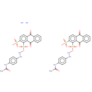 CAS No:33340-33-9 1,?-Anthracenedisulfonicacid, 5(or 8)-[[4-(acetylamino)phenyl]amino]-8(or5)-amino-9,10-dihydro-9,10-dioxo-, sodium salt (1:2)