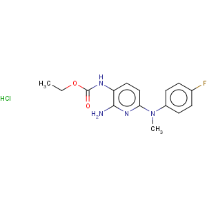 CAS No:33400-45-2 Carbamic acid,[2-amino-6-[[(4-fluorophenyl)methyl]amino]-3-pyridinyl]-, ethyl ester,monohydrochloride (9CI)