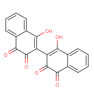 CAS No:33440-64-1 4-hydroxy-3-(1-hydroxy-3,4-dioxonaphthalen-2-yl)naphthalene-1,2-dione