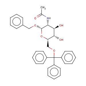 CAS No:33493-71-9 a-D-Glucopyranoside, phenylmethyl2-(acetylamino)-2-deoxy-6-O-(triphenylmethyl)-