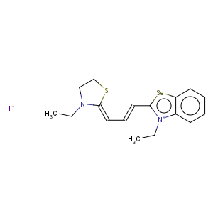 CAS No:33609-19-7 Benzoselenazolium,3-ethyl-2-[3-(3-ethyl-2-thiazolidinylidene)-1-propen-1-yl]-, iodide (1:1)