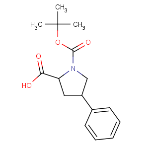 CAS No:336818-78-1 (2S,<br />4R)-1-[(2-methylpropan-2-yl)oxycarbonyl]-4-phenylpyrrolidine-2-<br />carboxylic acid