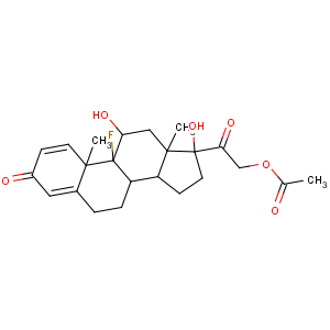 CAS No:338-98-7 Pregna-1,4-diene-3,20-dione,21-(acetyloxy)-9-fluoro-11,17-dihydroxy-, (11b)-