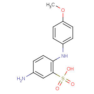 CAS No:33836-66-7 5-amino-2-(p-methoxyanilino)benzenesulphonic acid