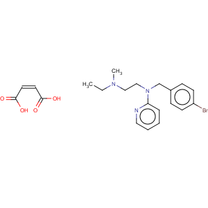CAS No:33855-47-9 N-[(4-Bromophenyl)Methyl]-N'-Ethyl-N'-Methyl-N-2-Pyridylethylenediamine Maleate