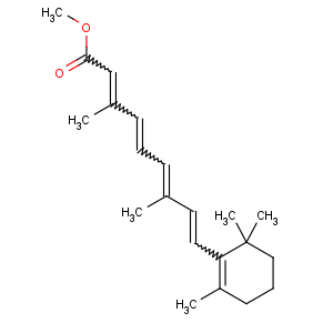 CAS No:339-16-2 methyl<br />(2E,4E,6E,8E)-3,7-dimethyl-9-(2,6,6-trimethylcyclohexen-1-yl)nona-2,4,6,<br />8-tetraenoate