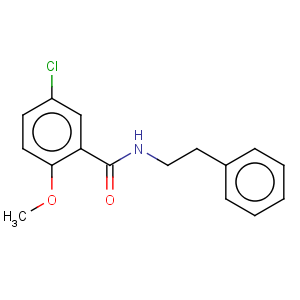 CAS No:33924-49-1 Benzamide,5-chloro-2-methoxy-N-(2-phenylethyl)-