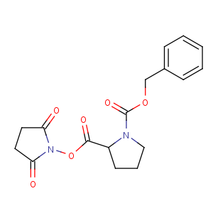 CAS No:3397-33-9 1-O-benzyl 2-O-(2,5-dioxopyrrolidin-1-yl)<br />(2S)-pyrrolidine-1,2-dicarboxylate