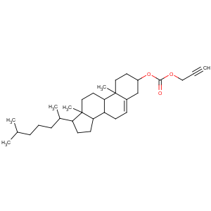 CAS No:33985-07-8 [(3S,8S,9S,10R,13R,14S,17R)-10,<br />13-dimethyl-17-[(2R)-6-methylheptan-2-yl]-2,3,4,7,8,9,11,12,14,15,16,<br />17-dodecahydro-1H-cyclopenta[a]phenanthren-3-yl] prop-2-ynyl carbonate