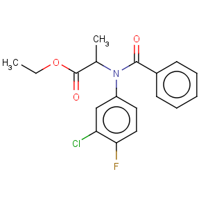 CAS No:34029-27-1 L-Alanine,N-benzoyl-N-(3-chloro-4-fluorophenyl)-, ethyl ester