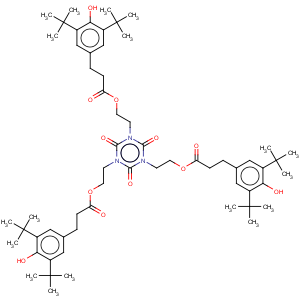 CAS No:34137-09-2 Benzenepropanoic acid,3,5-bis(1,1-dimethylethyl)-4-hydroxy-,1,1',1''-[(2,4,6-trioxo-1,3,5-triazine-1,3,5(2H,4H,6H)-triyl)tri-2,1-ethanediyl]ester