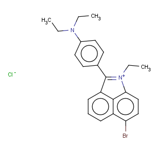 CAS No:34143-51-6 Benz[cd]indolium,6-bromo-2-[4-(diethylamino)phenyl]-1-ethyl-, chloride (1:1)