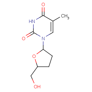CAS No:3416-05-5 1-[(2R,5S)-5-(hydroxymethyl)oxolan-2-yl]-5-methylpyrimidine-2,4-dione