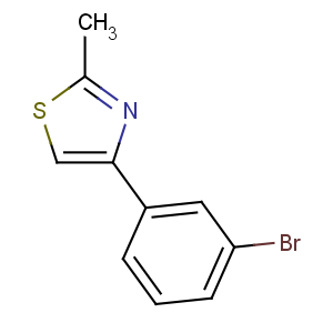 CAS No:342405-21-4 4-(3-bromophenyl)-2-methyl-1,3-thiazole