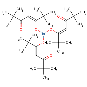 CAS No:34269-03-9 Indium,tris(2,2,6,6-tetramethyl-3,5-heptanedionato-kO3,kO5)-, (OC-6-11)-