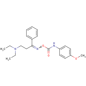 CAS No:34297-34-2 1-Propanone,3-(diethylamino)-1-phenyl-, O-[[(4-methoxyphenyl)amino]carbonyl]oxime