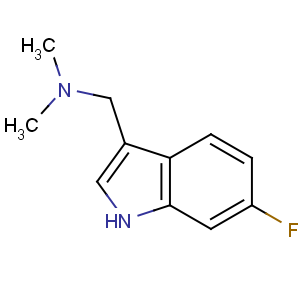 CAS No:343-93-1 1-(6-fluoro-1H-indol-3-yl)-N,N-dimethylmethanamine