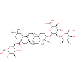 CAS No:34367-04-9 b-D-Glucopyranosiduronic acid, (3b)-28-(b-D-glucopyranosyloxy)-28-oxoolean-12-en-3-yl 2-O-b-D-glucopyranosyl- (9CI)