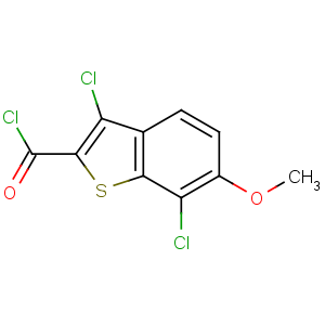 CAS No:34576-80-2 3,7-dichloro-6-methoxy-1-benzothiophene-2-carbonyl chloride