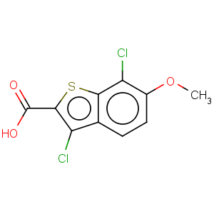 CAS No:34576-89-1 Benzo[b]thiophene-2-carboxylicacid, 3,7-dichloro-6-methoxy-
