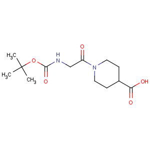 CAS No:345955-48-8 4-Piperidinecarboxylicacid, 1-[2-[[(1,1-dimethylethoxy)carbonyl]amino]acetyl]-