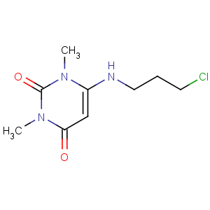 CAS No:34654-81-4 6-(3-chloropropylamino)-1,3-dimethylpyrimidine-2,4-dione