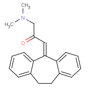 CAS No:34662-67-4 1-(5,6-dihydrodibenzo[2,1-b:2',<br />1'-f][7]annulen-11-ylidene)-3-(dimethylamino)propan-2-one