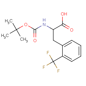 CAS No:346694-78-8 (2R)-2-[(2-methylpropan-2-yl)oxycarbonylamino]-3-[2-(trifluoromethyl)<br />phenyl]propanoic acid