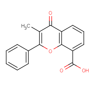 CAS No:3468-01-7 3-methyl-4-oxo-2-phenylchromene-8-carboxylic acid